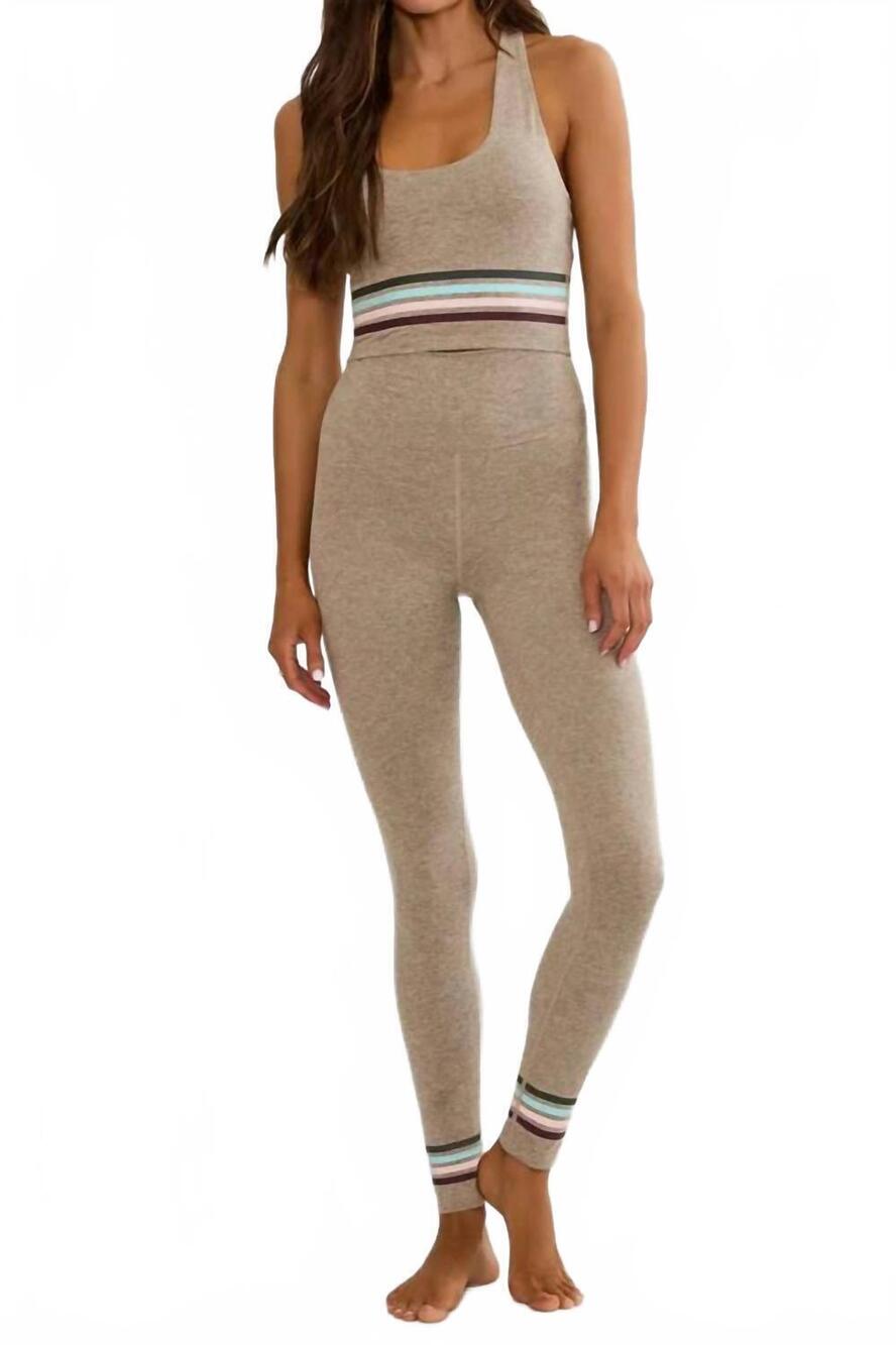 NEW BEACH RIOT piper high waist leggings in natural oat